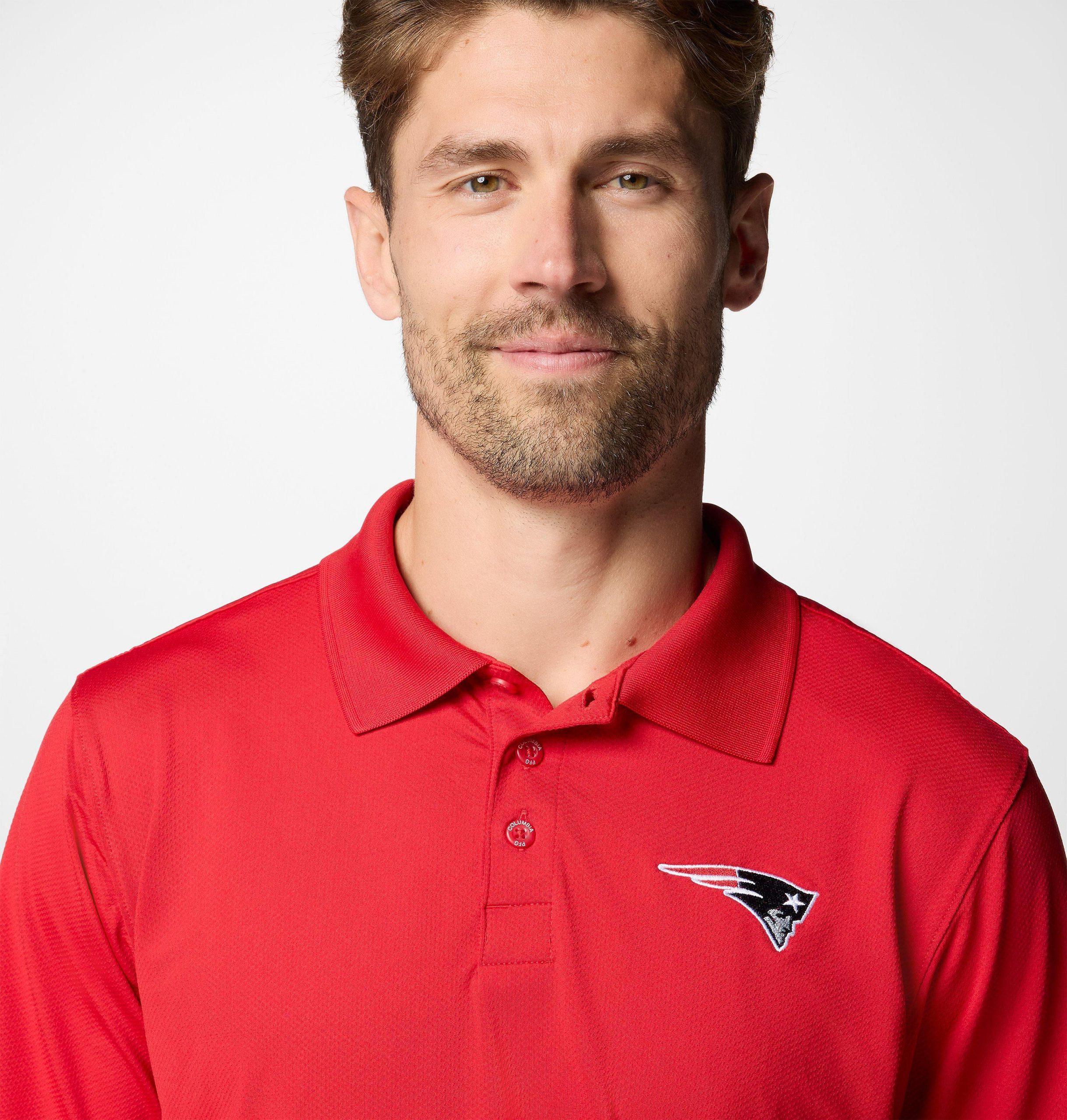 heren pfg low drag offshore polo - new england patriots