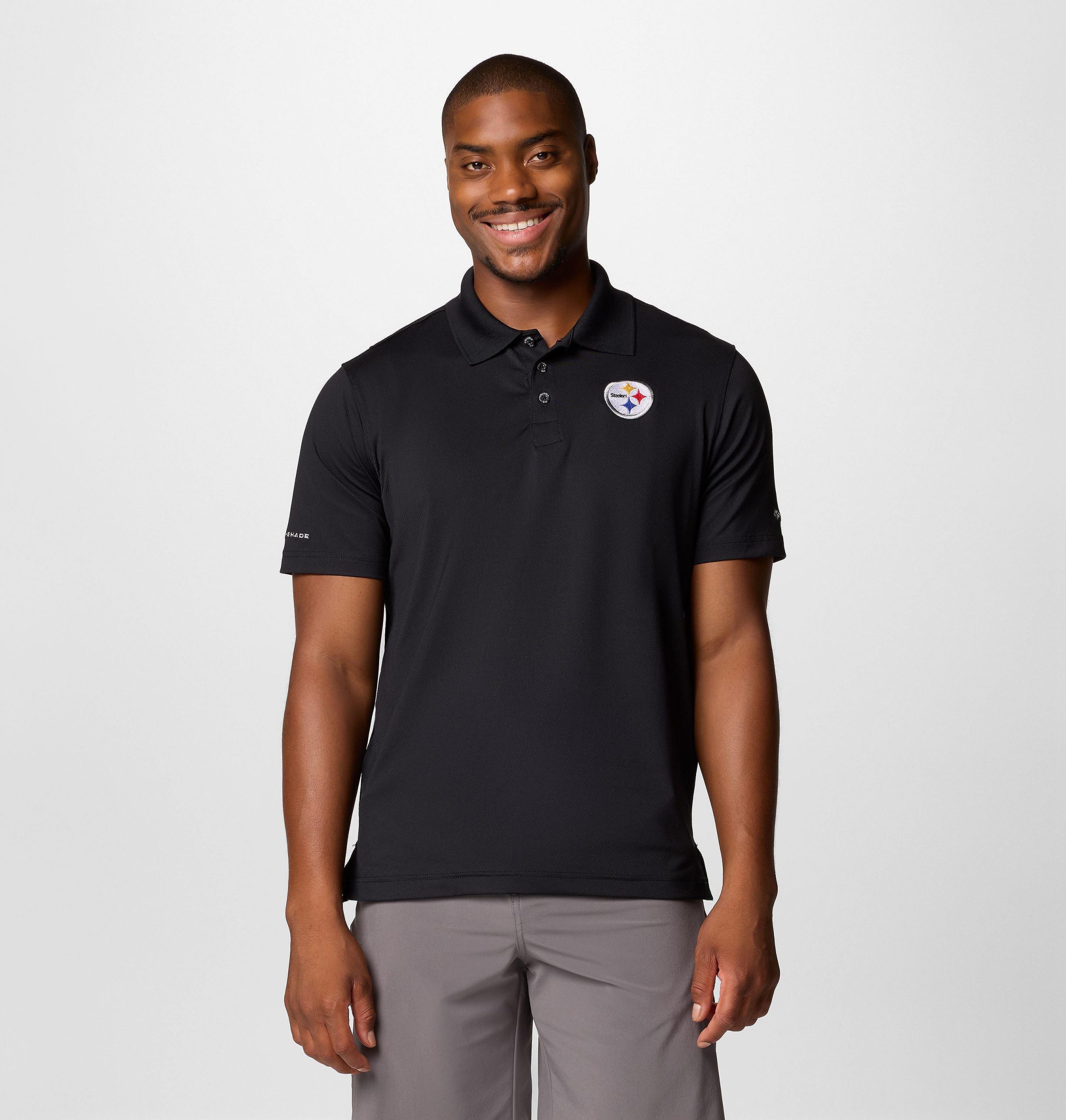 heren pfg low drag offshore polo - pittsburgh steelers
