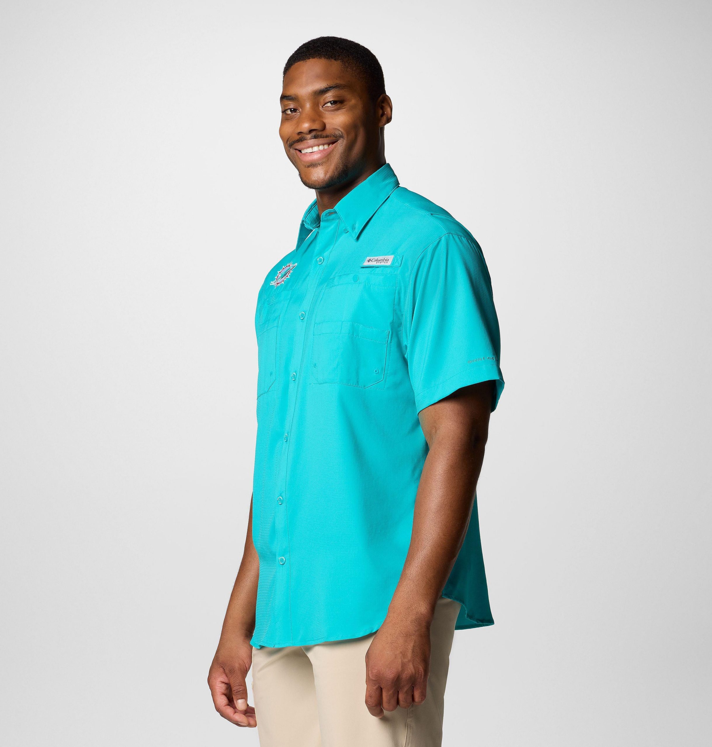 heren pfg tamiami shirt met korte mouwen - miami dolphins