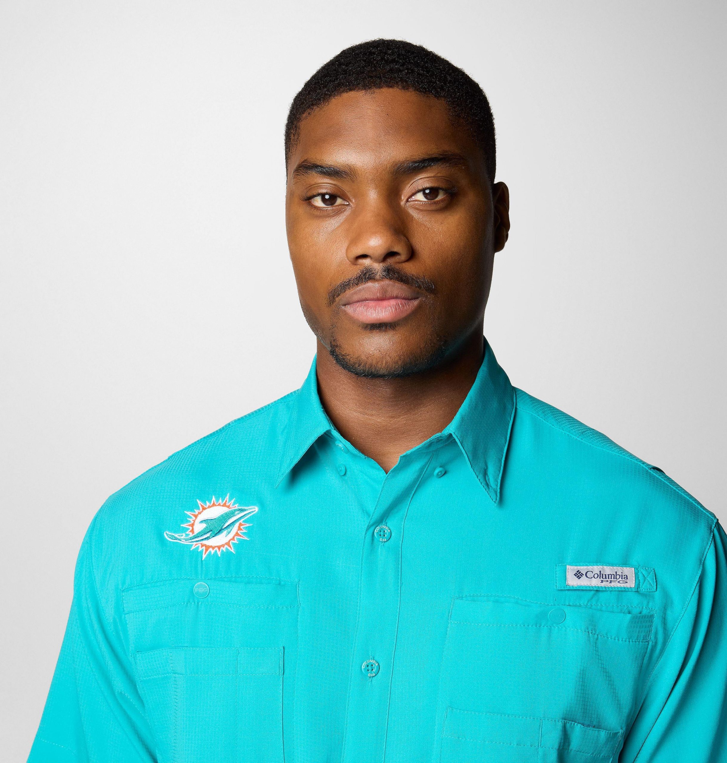 heren pfg tamiami shirt met korte mouwen - miami dolphins