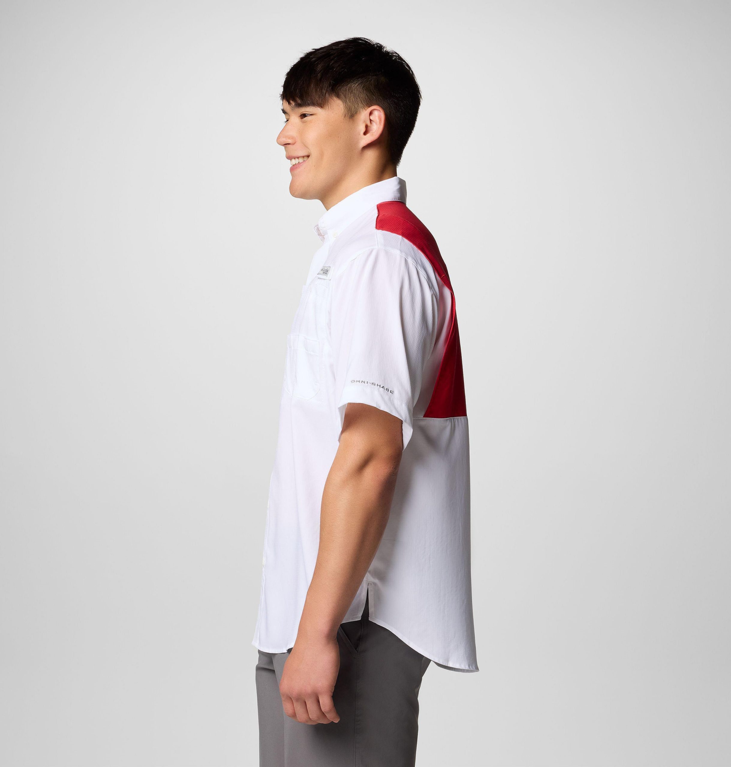 heren pfg tamiami colorblocked shirt met korte mouwen - kansas city chiefs
