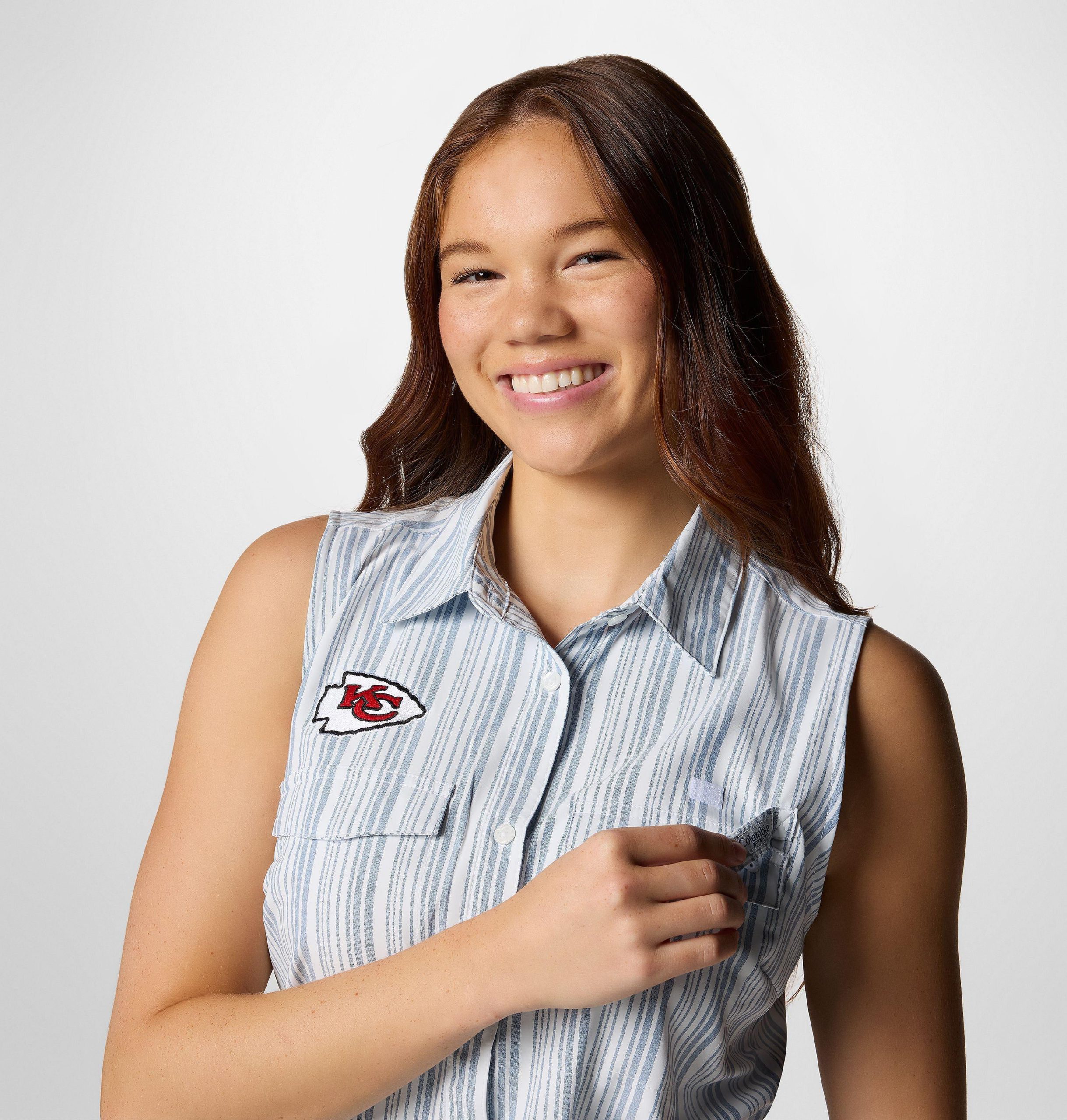 damesjurk pfg sun drifter woven dress ii - kansas city chiefs