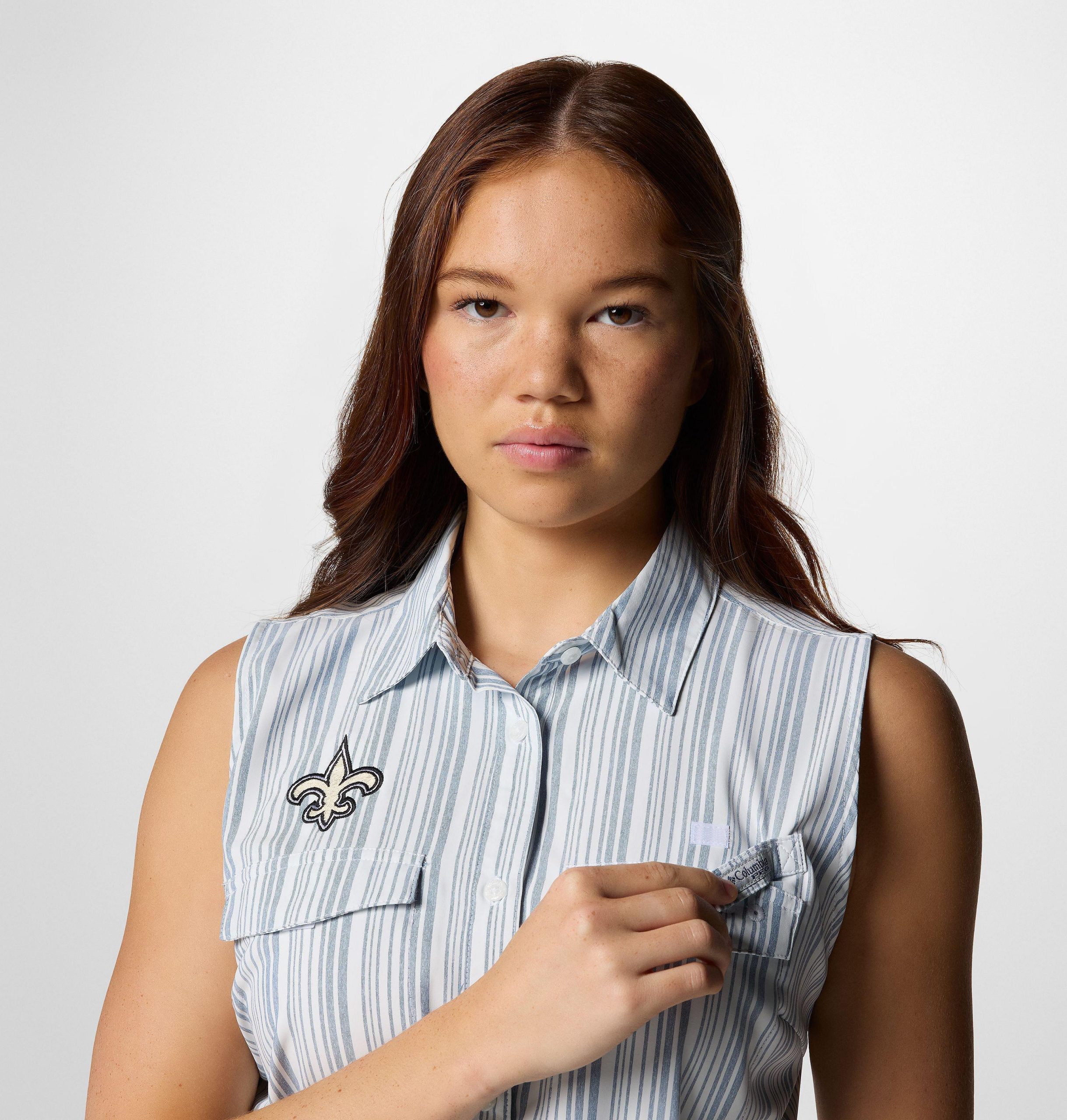 damesjurk pfg sun drifter woven dress ii - new orleans saints