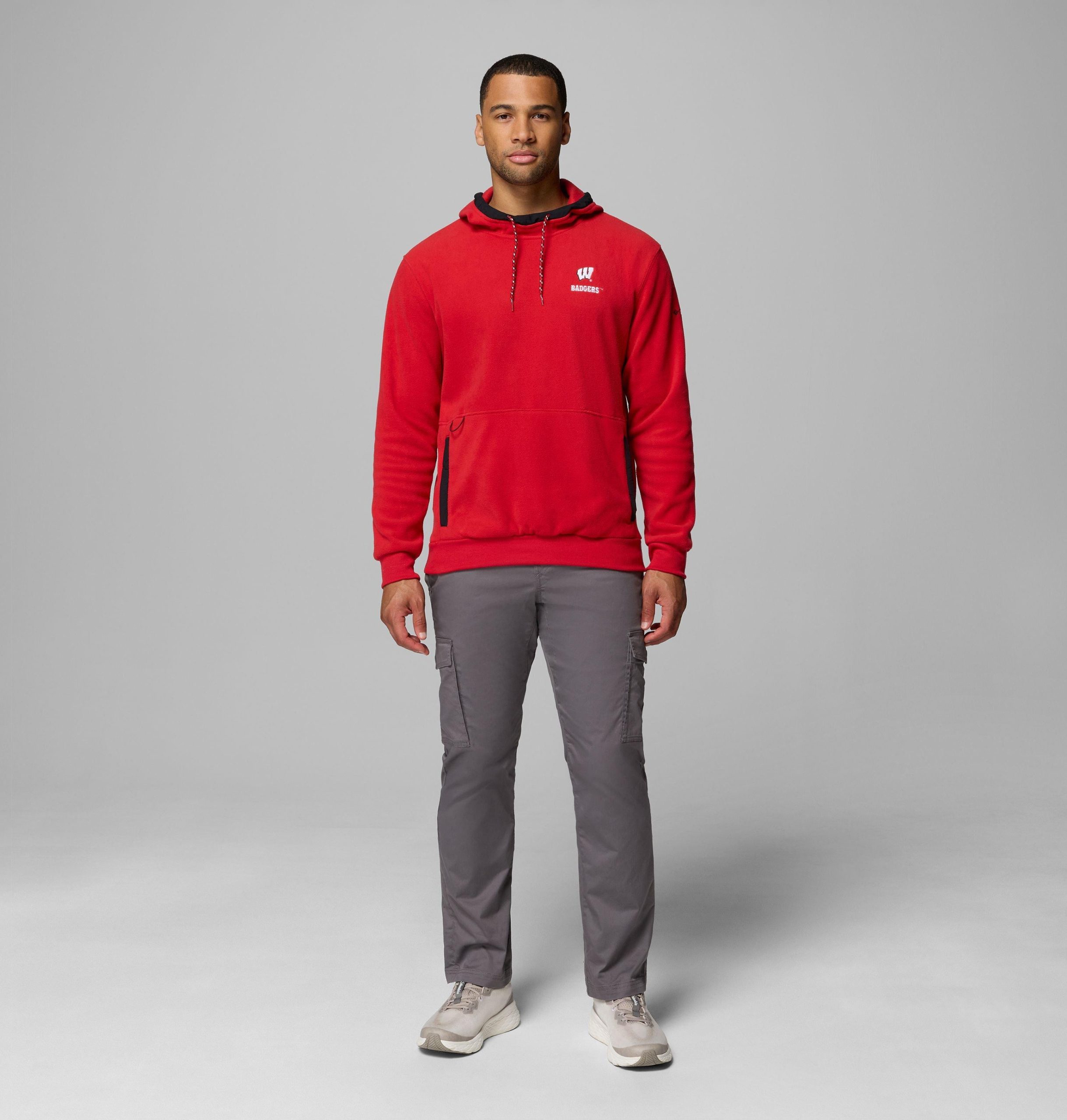 heren flanker fleece hoodie - wisconsin