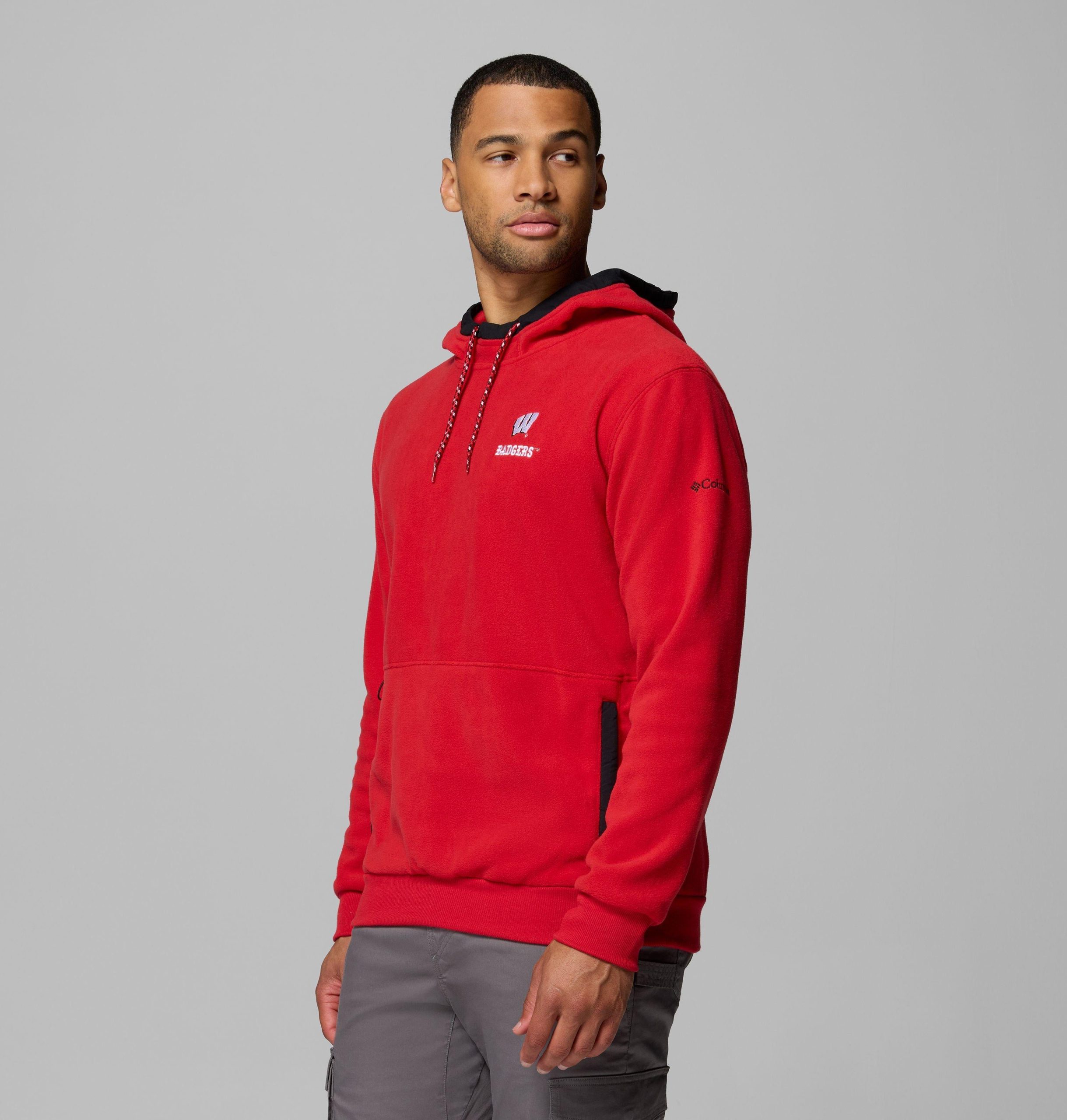 heren flanker fleece hoodie - wisconsin