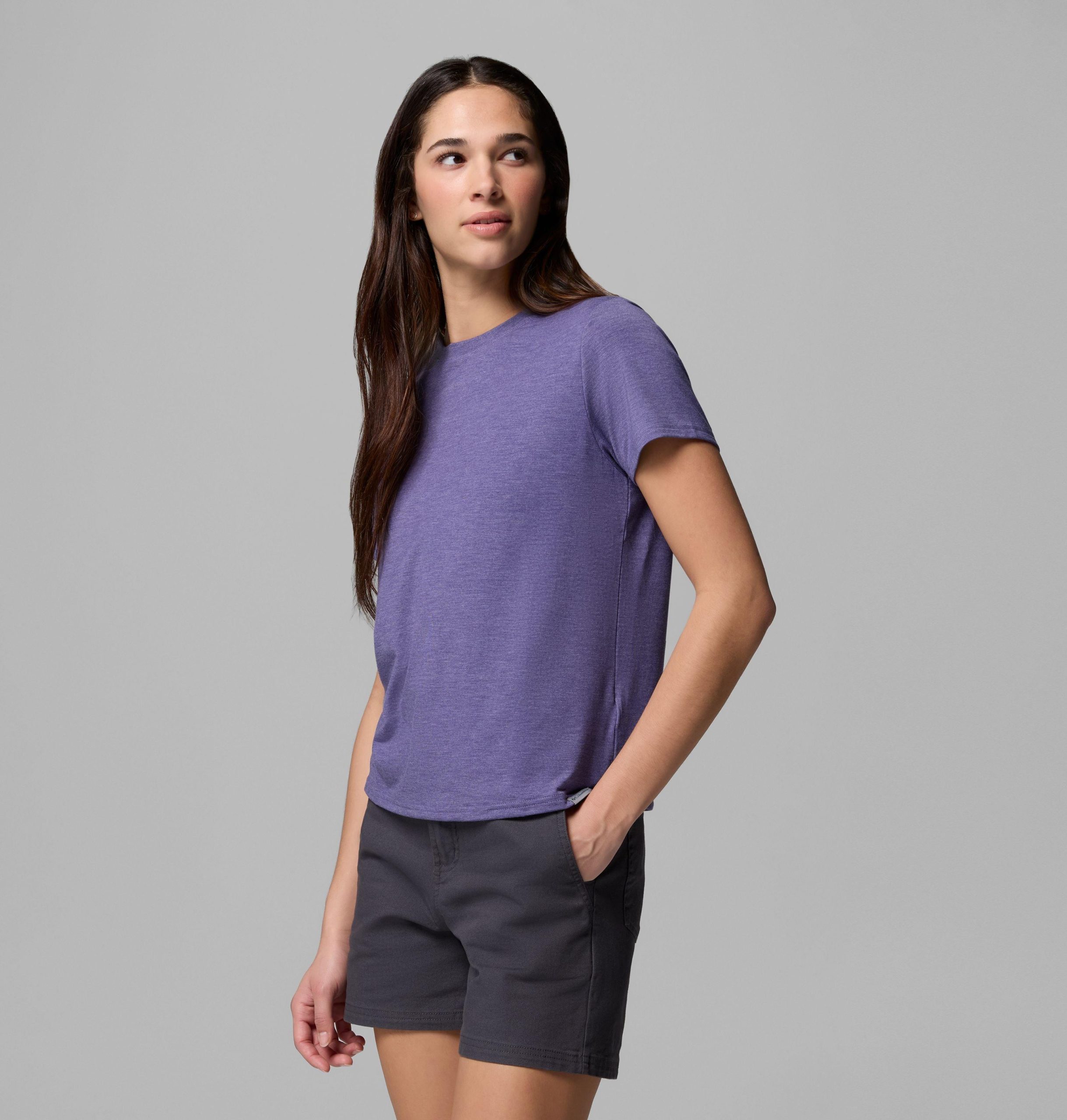 dames csc soft stretch t-shirt met korte mouwen
