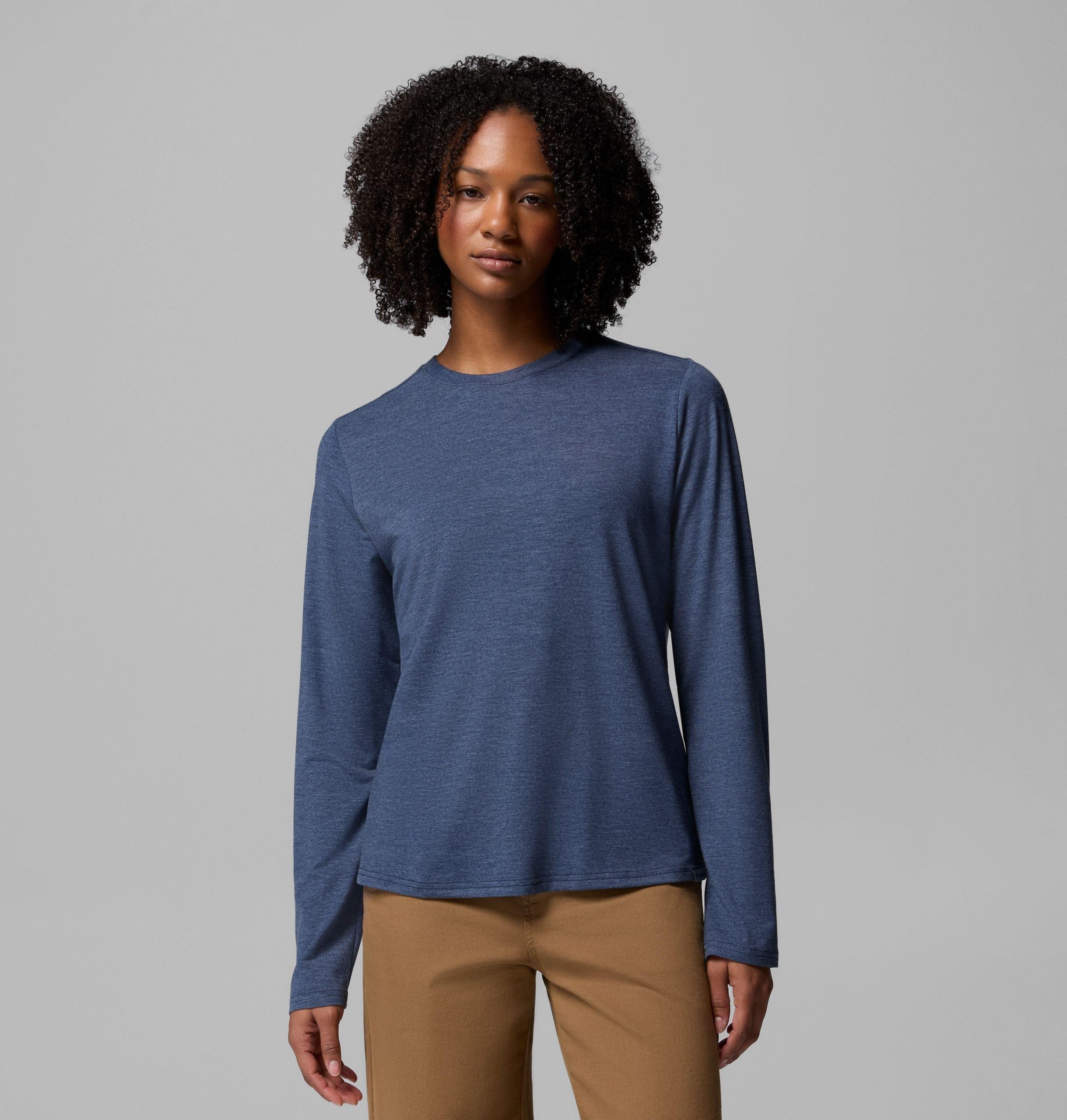dames csc soft stretch t-shirt met lange mouwen