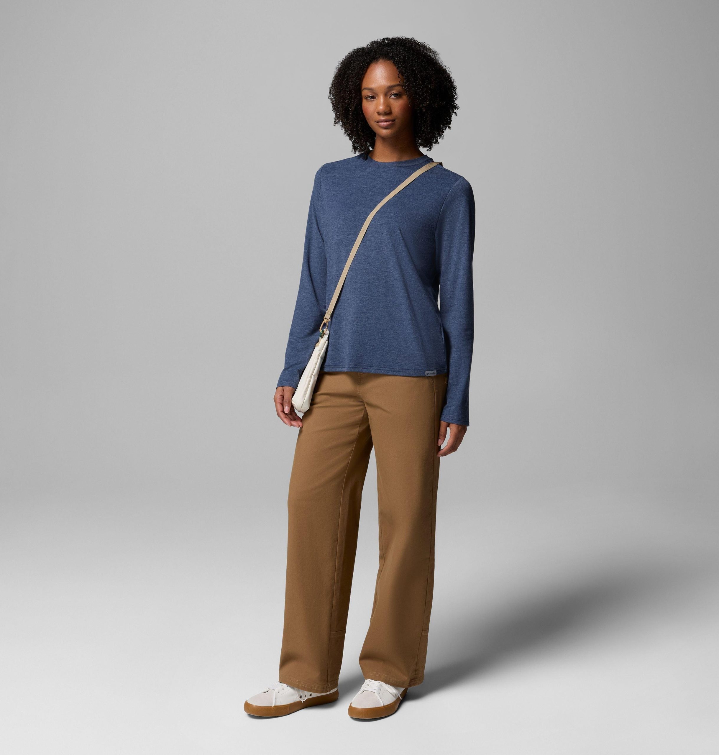 dames csc soft stretch t-shirt met lange mouwen