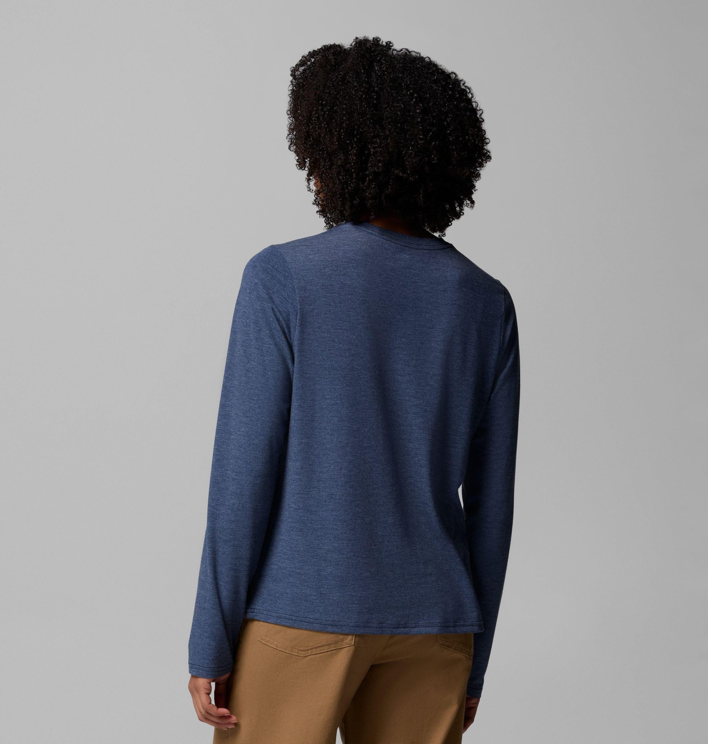 dames csc soft stretch t-shirt met lange mouwen