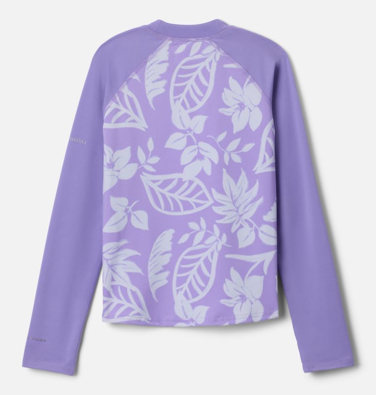 kids sandy shores printed long sleeve sunguard shirt