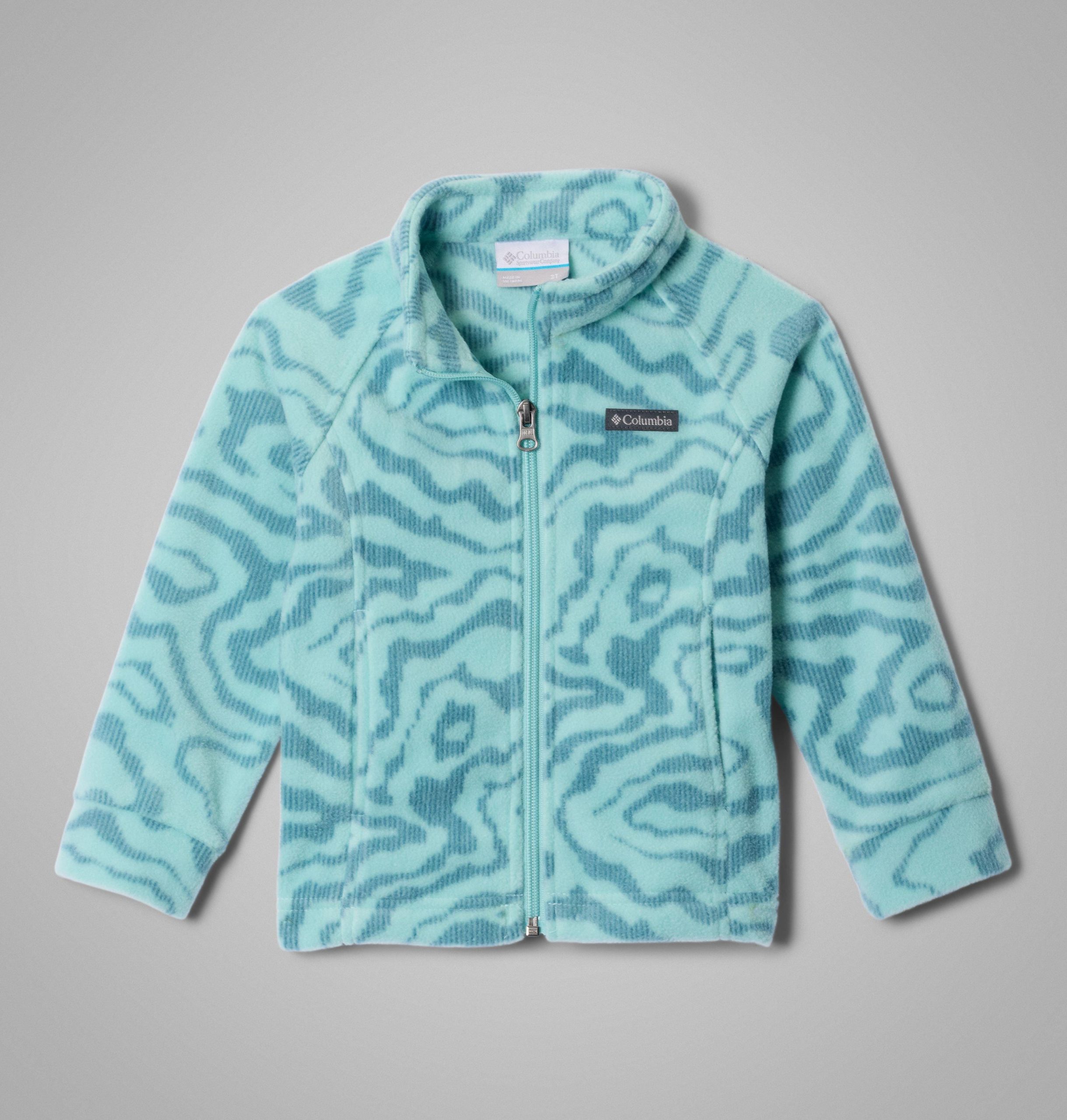 fleecejas met print van benton springs ii voor peutermeisjes