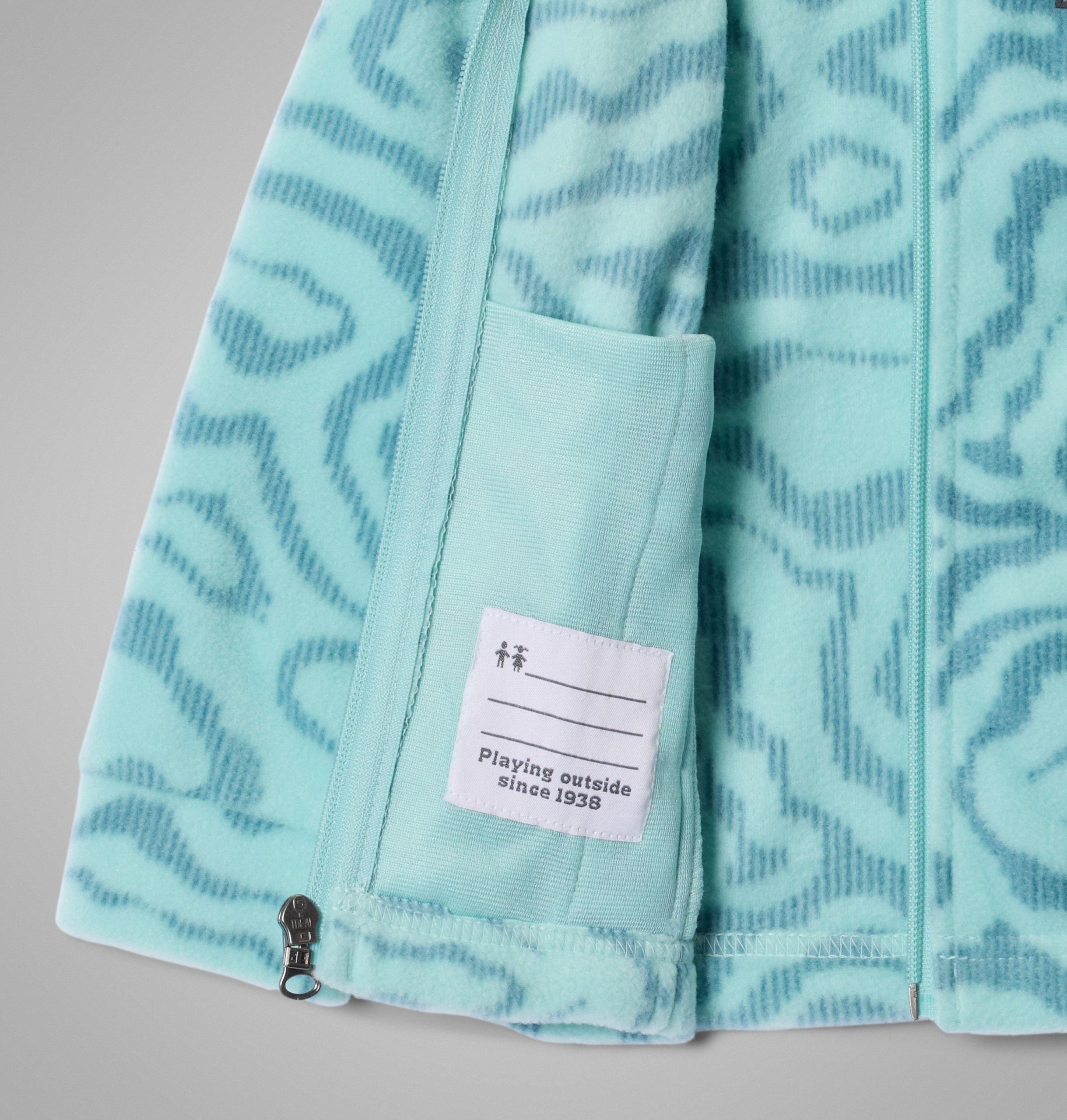 fleecejas met print van benton springs ii voor peutermeisjes