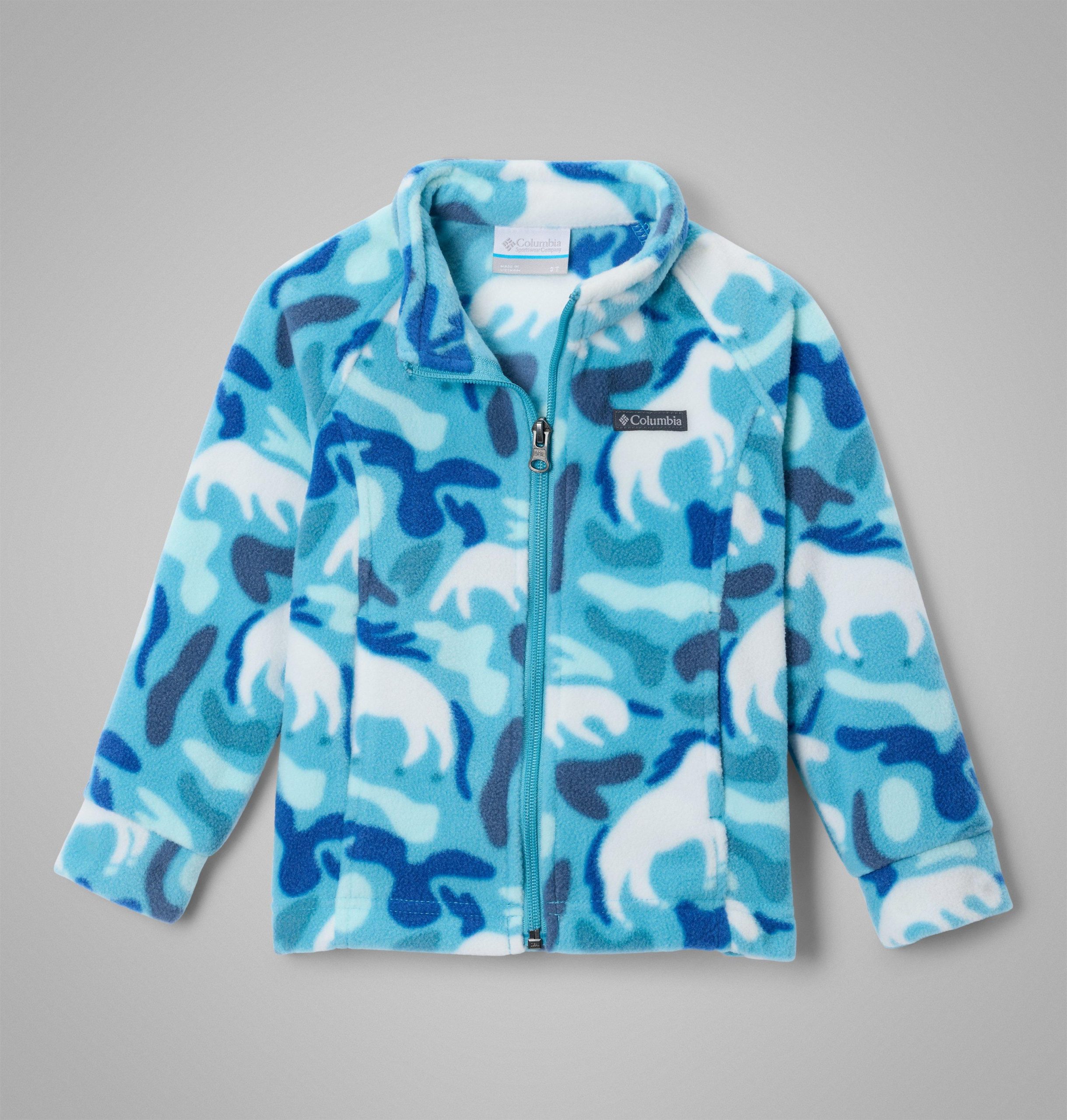 fleecejas met print van benton springs ii voor peutermeisjes