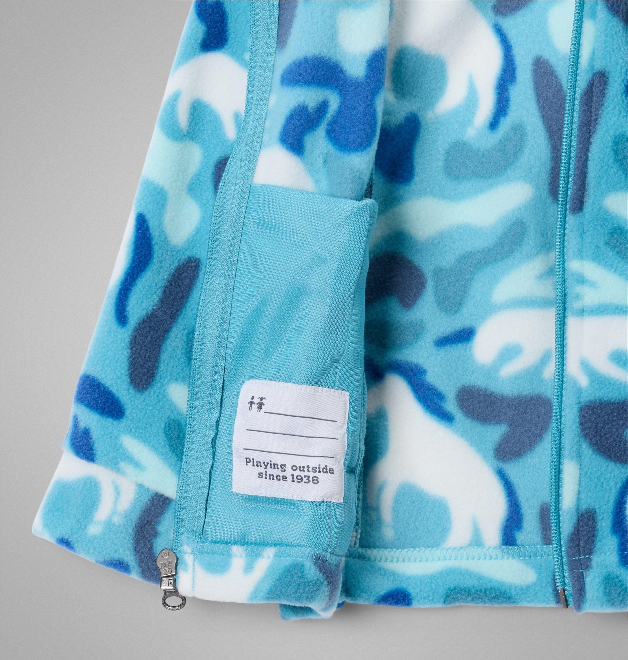 fleecejas met print van benton springs ii voor peutermeisjes