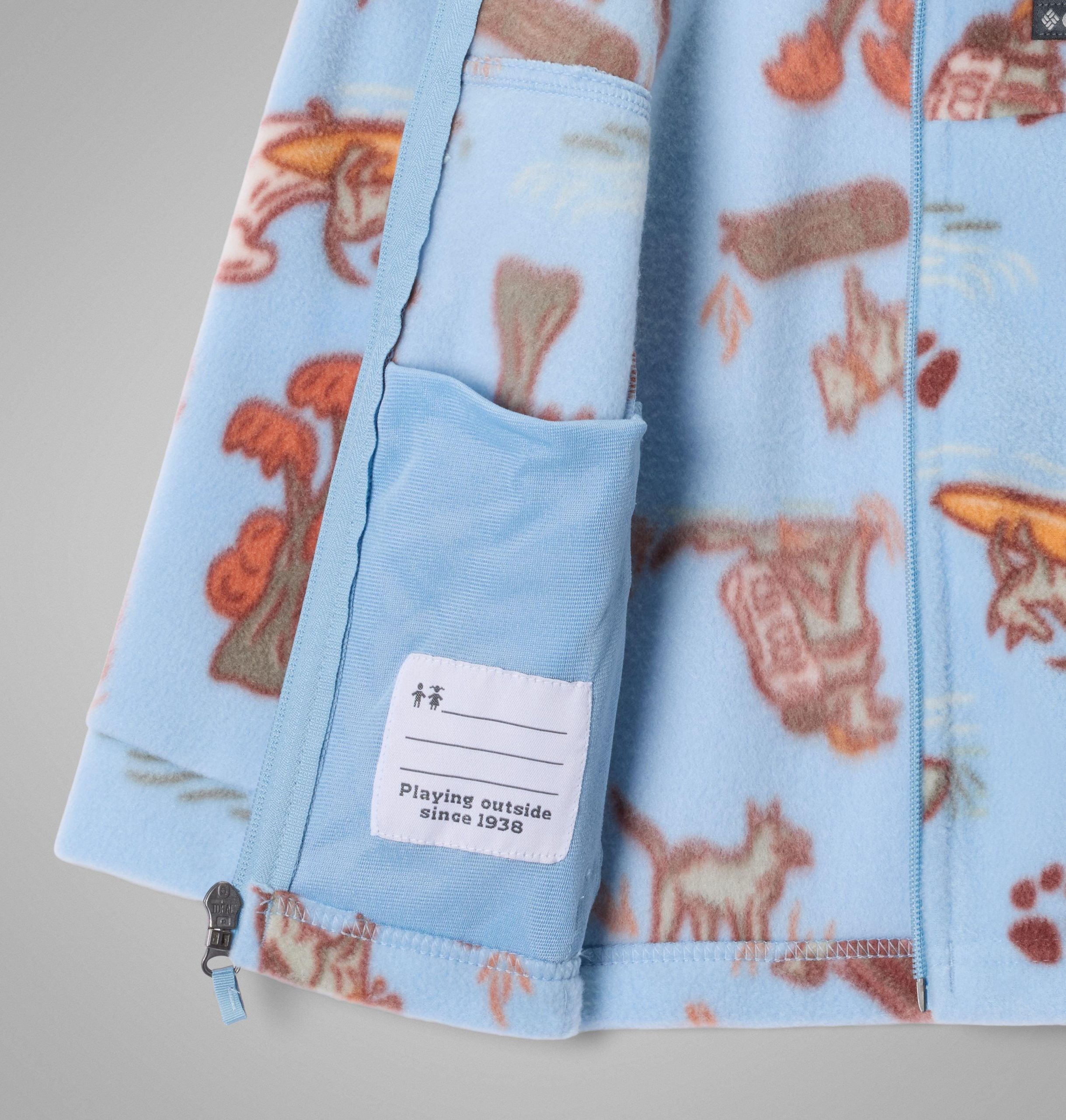 fleece met granieten bergprint voor peuters