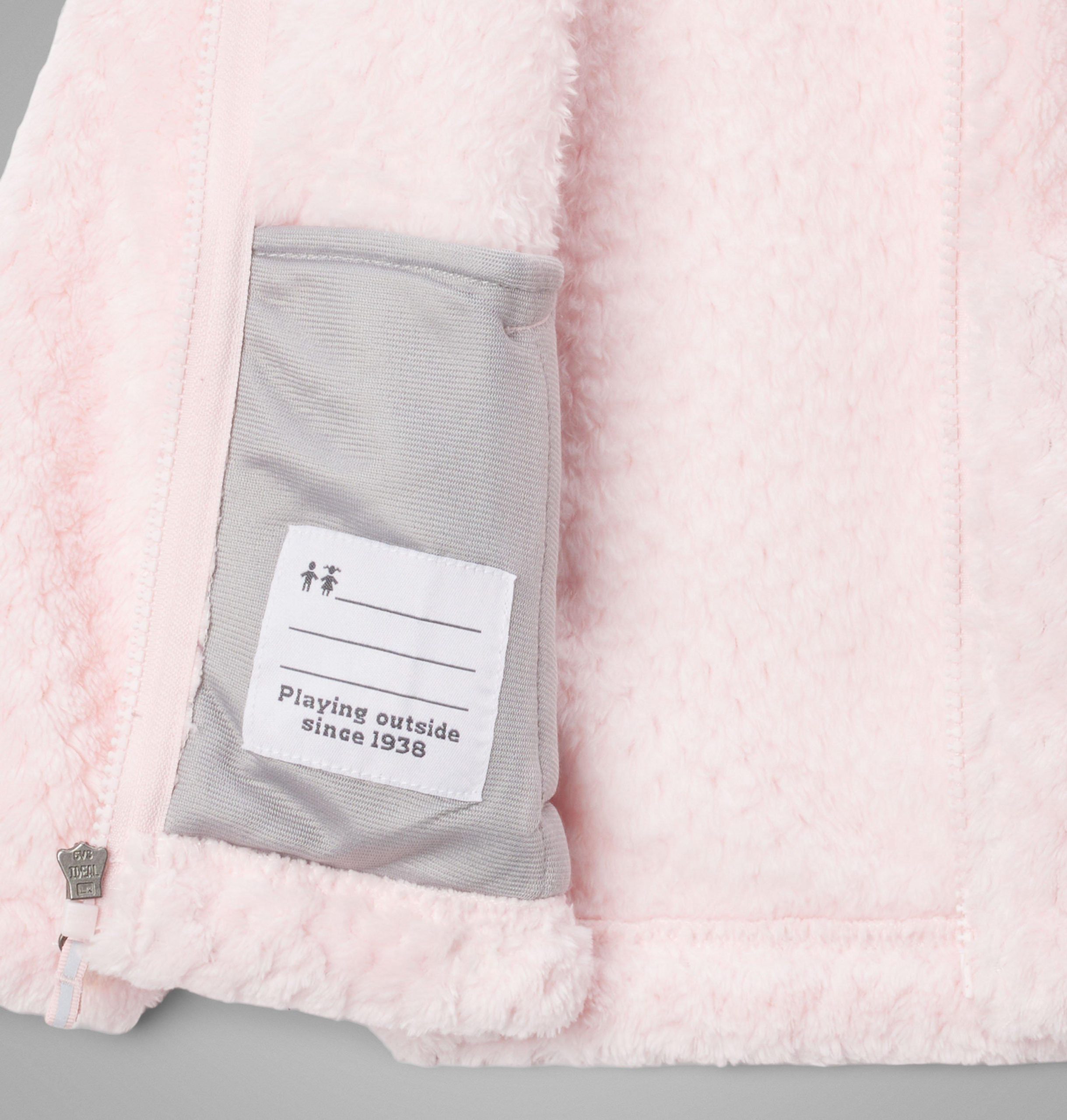 meisjes peuter fire side sherpa met volledige ritssluiting