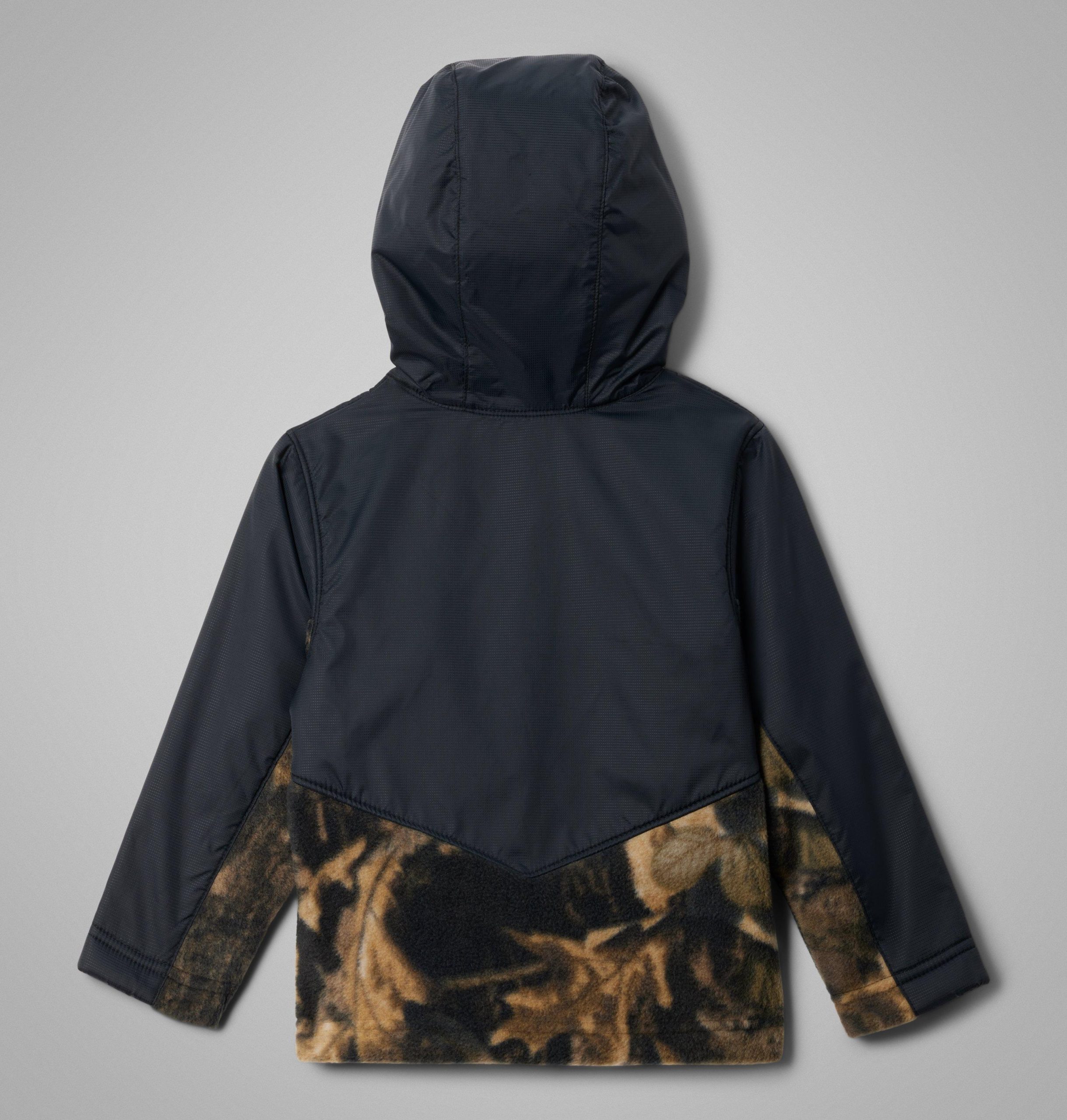 peuter steens mt ii overlay fleecejas met capuchon