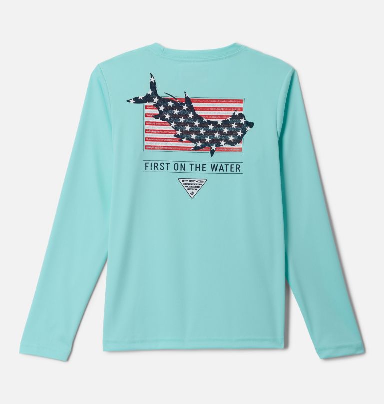 boys pfg terminal tackle fins and stripes long sleeve shirt