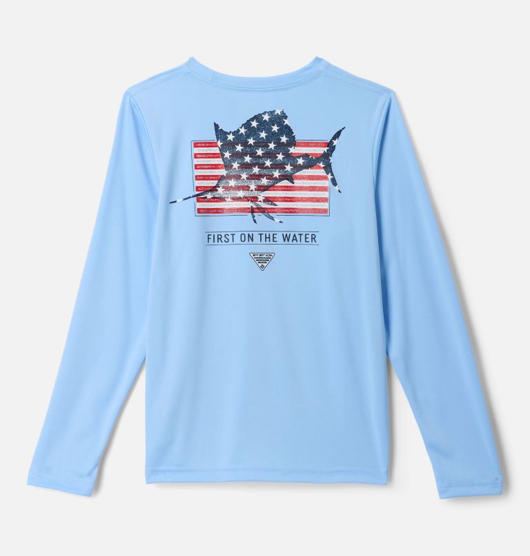 boys pfg terminal tackle fins and stripes long sleeve shirt