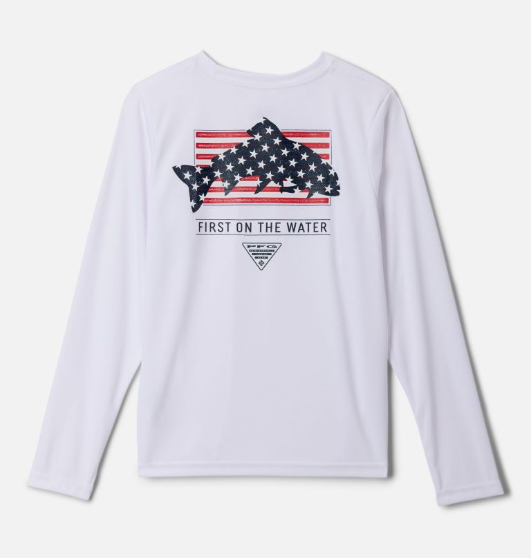boys pfg terminal tackle fins and stripes long sleeve shirt
