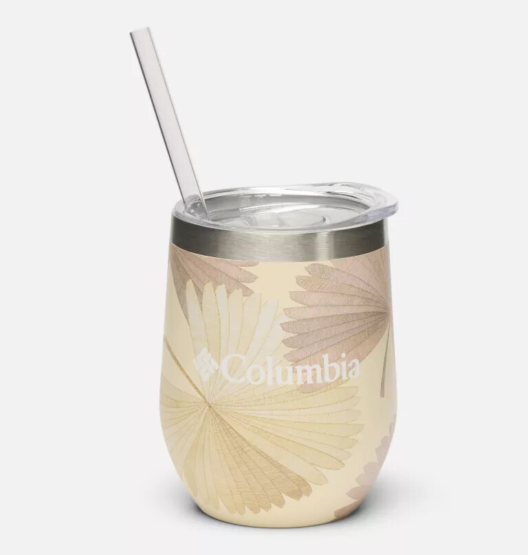 insulated tumbler with straw - 12 ounces