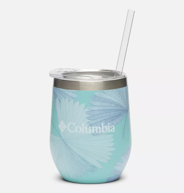 insulated tumbler with straw - 12 ounces