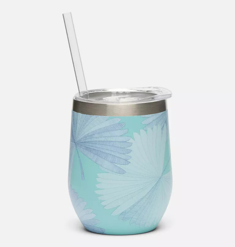 insulated tumbler with straw - 12 ounces