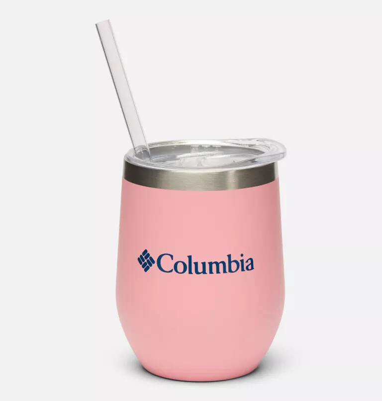 insulated tumbler with straw - 12 ounces