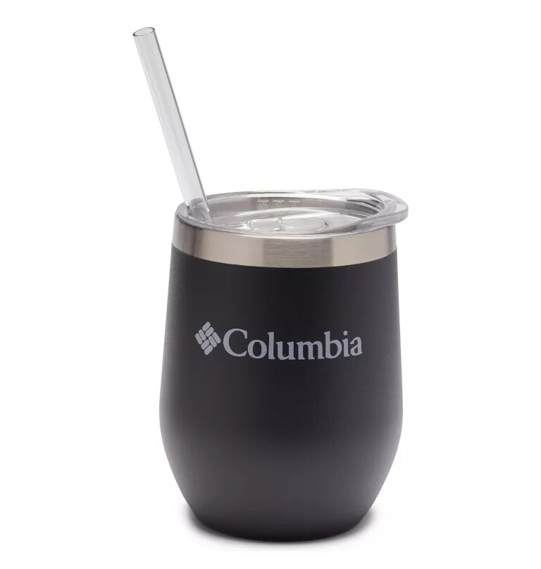 insulated tumbler with straw - 12 ounces