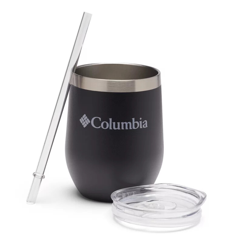 insulated tumbler with straw - 12 ounces