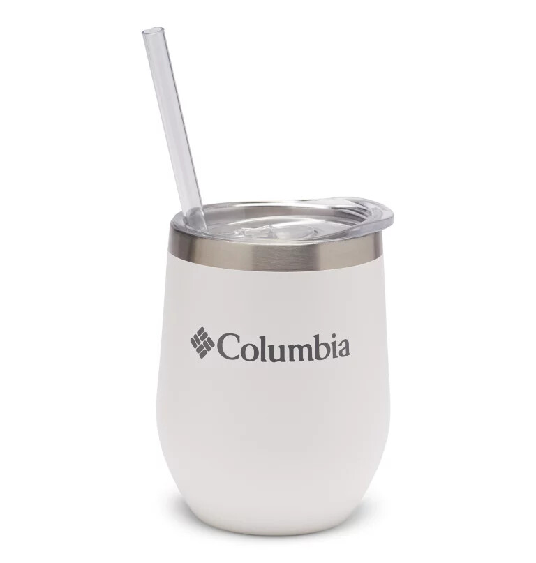 insulated tumbler with straw - 12 ounces