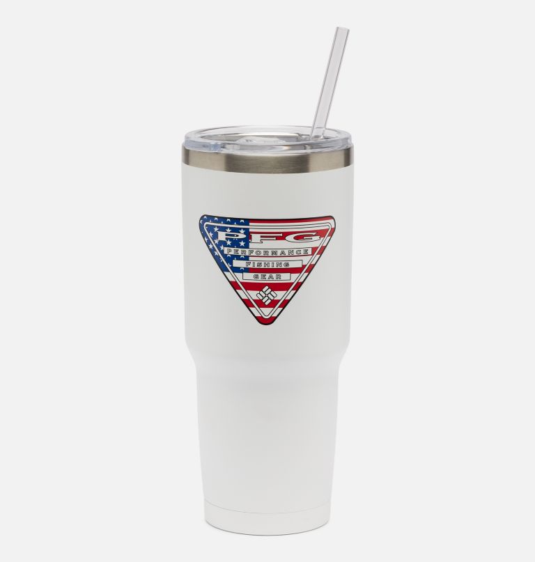 stainless steel vacuum tumbler with straw - 30 oz