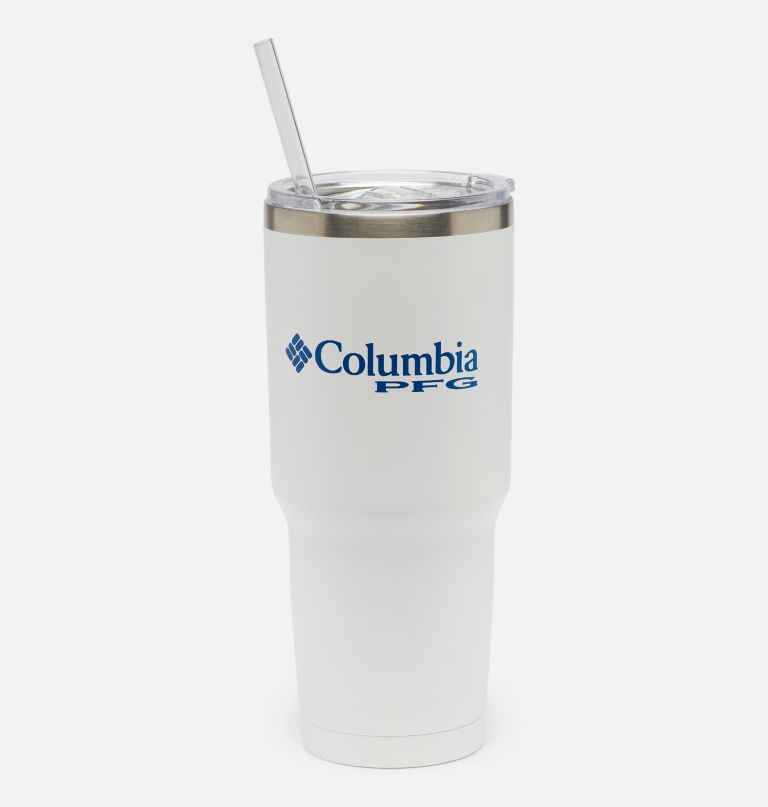 stainless steel vacuum tumbler with straw - 30 oz