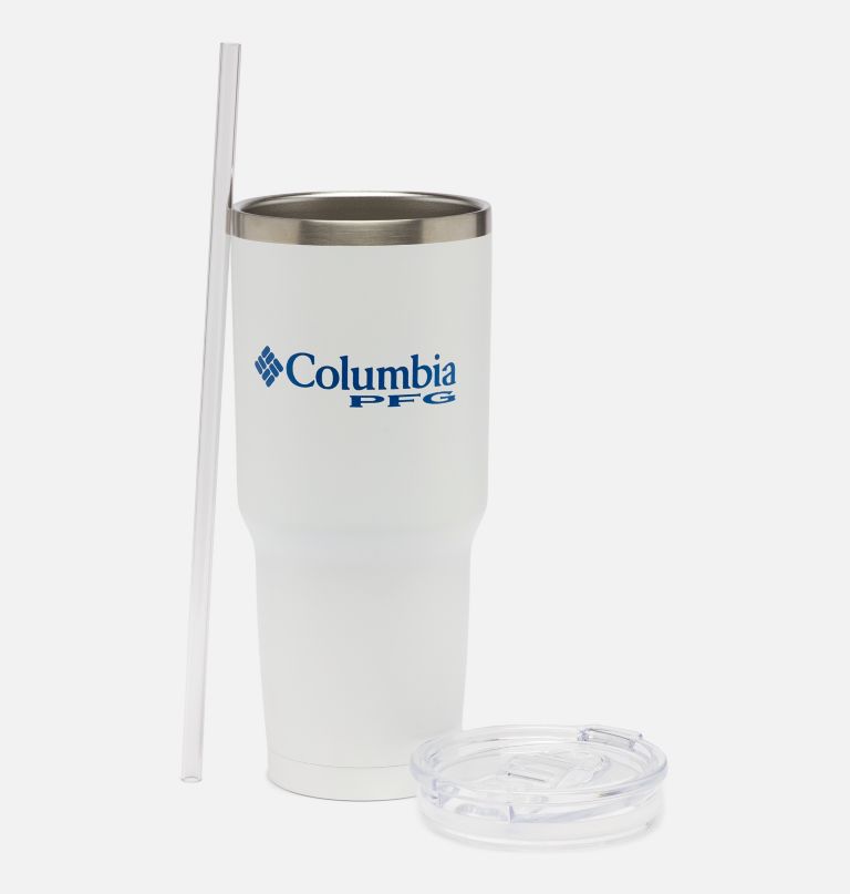 stainless steel vacuum tumbler with straw - 30 oz