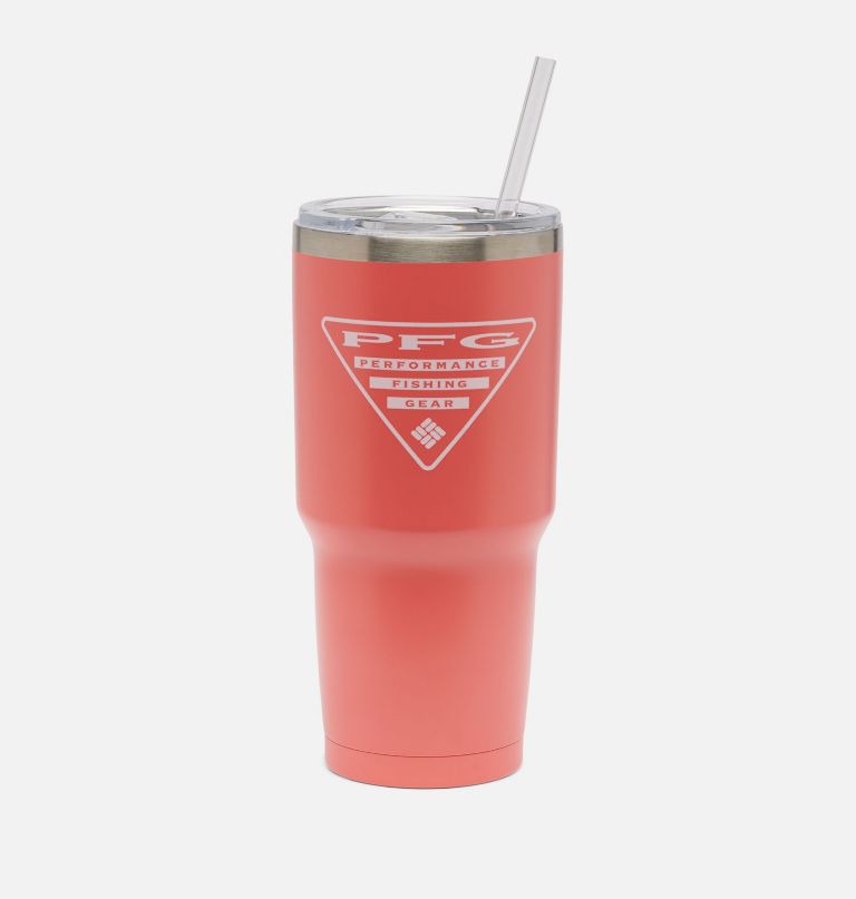 stainless steel vacuum tumbler with straw - 30 oz
