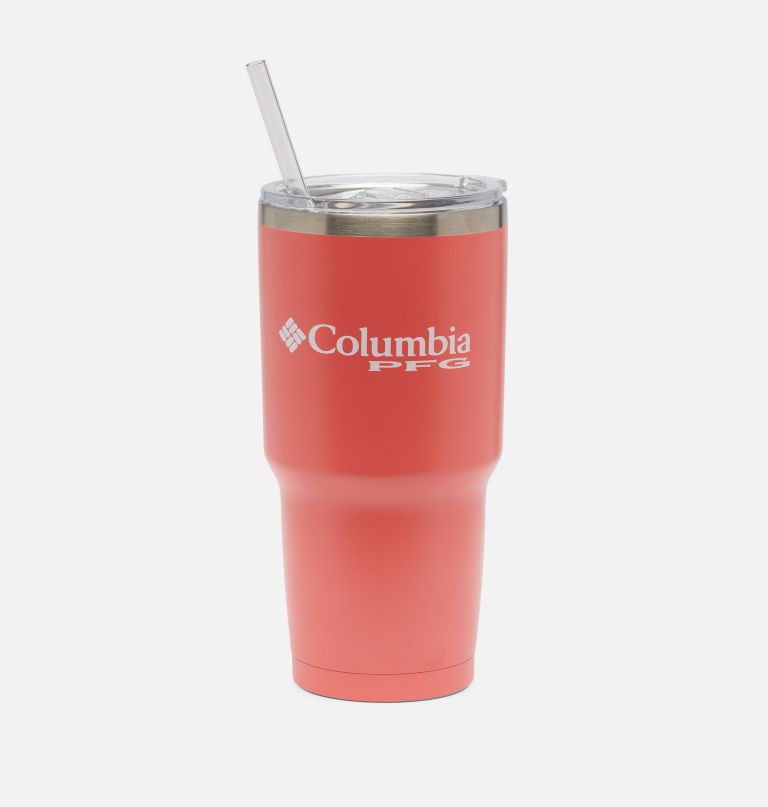 stainless steel vacuum tumbler with straw - 30 oz