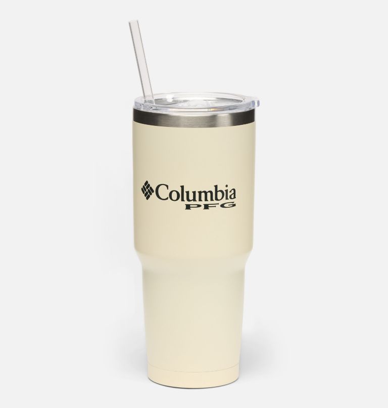 stainless steel vacuum tumbler with straw - 30 oz