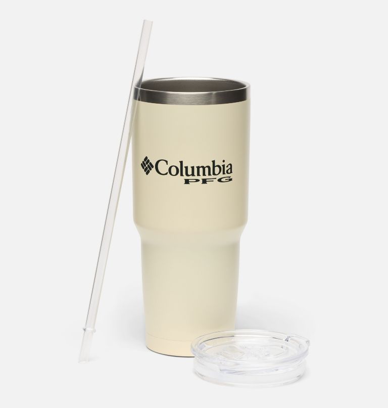 stainless steel vacuum tumbler with straw - 30 oz