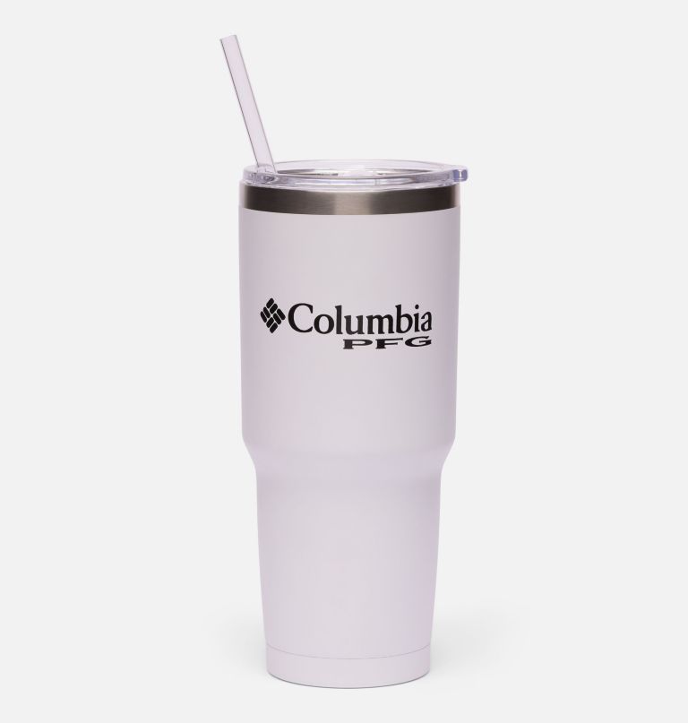 stainless steel vacuum tumbler with straw - 30 oz