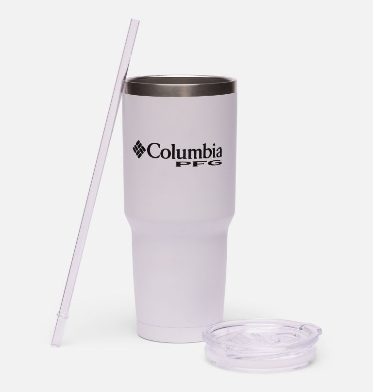 stainless steel vacuum tumbler with straw - 30 oz