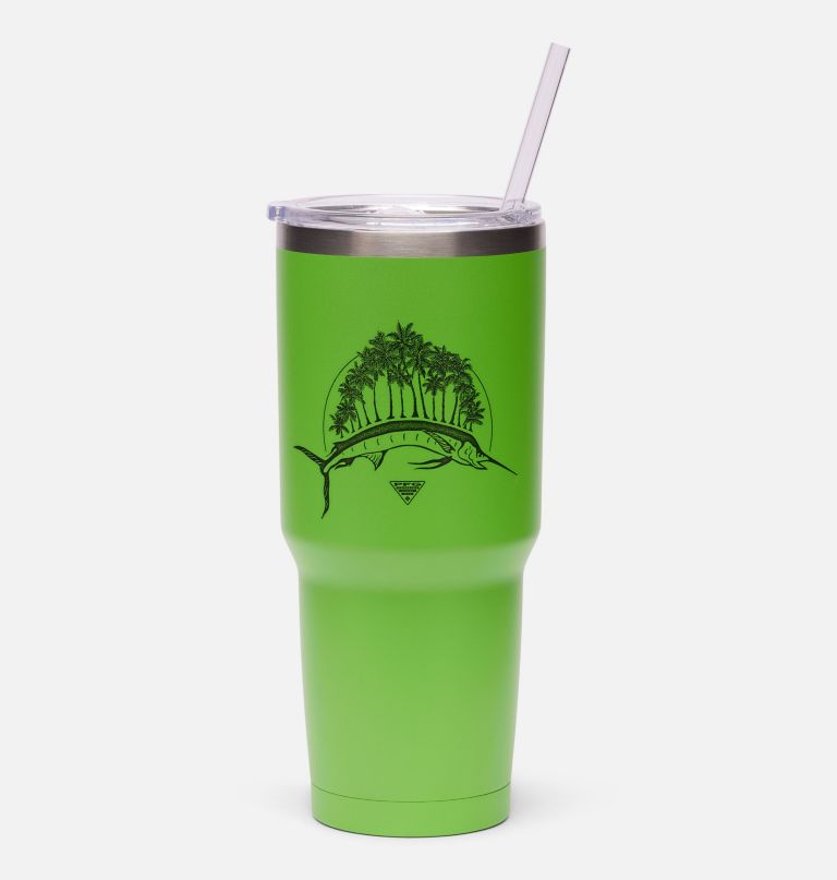 stainless steel vacuum tumbler with straw - 30 oz