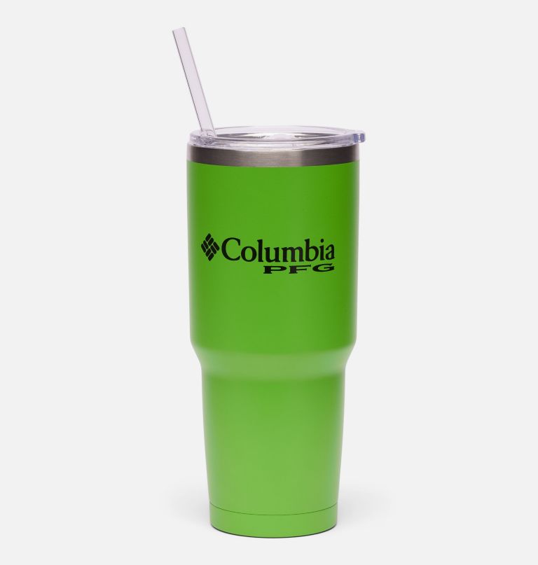 stainless steel vacuum tumbler with straw - 30 oz