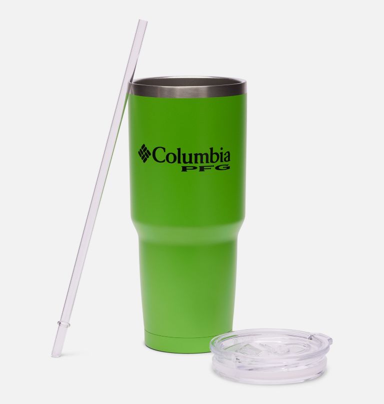 stainless steel vacuum tumbler with straw - 30 oz