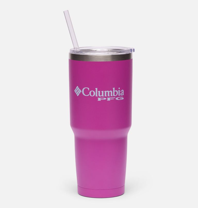 stainless steel vacuum tumbler with straw - 30 oz