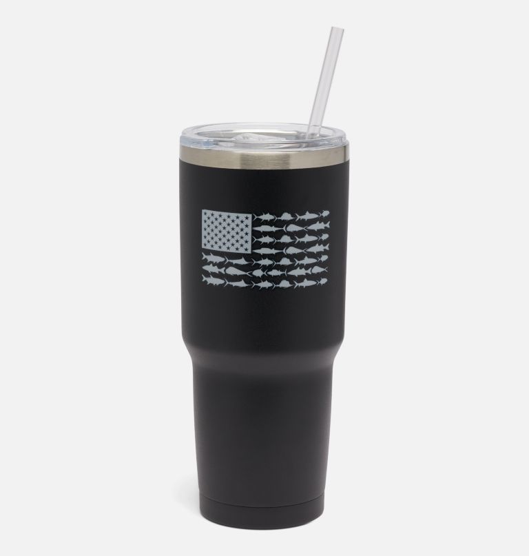 stainless steel vacuum tumbler with straw - 30 oz