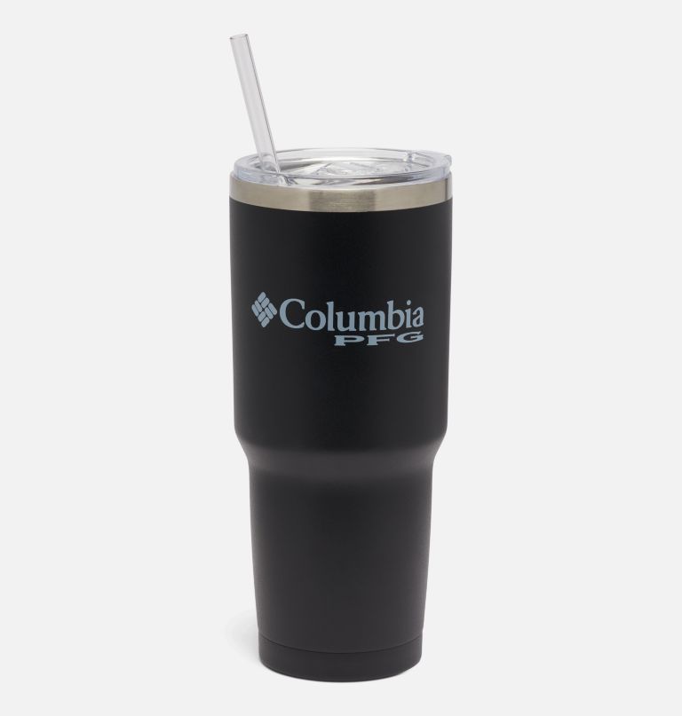 stainless steel vacuum tumbler with straw - 30 oz