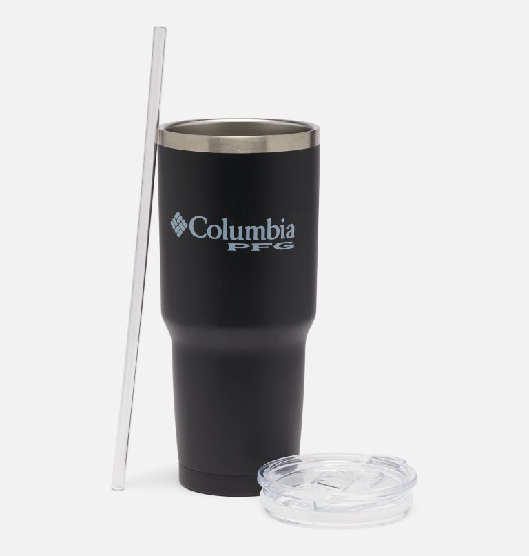 stainless steel vacuum tumbler with straw - 30 oz
