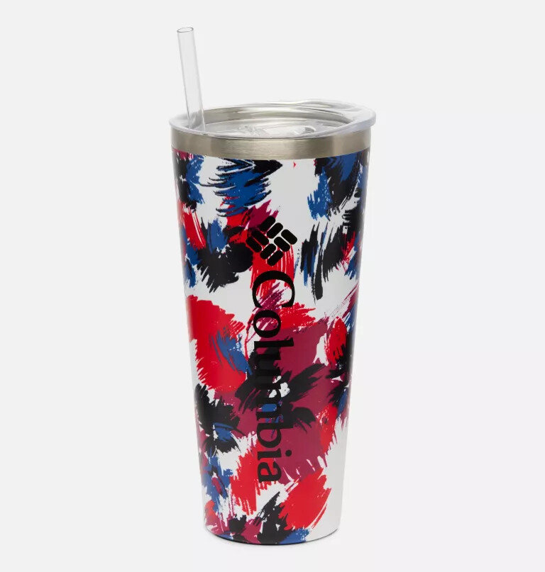 insulated tumbler with straw - 21oz