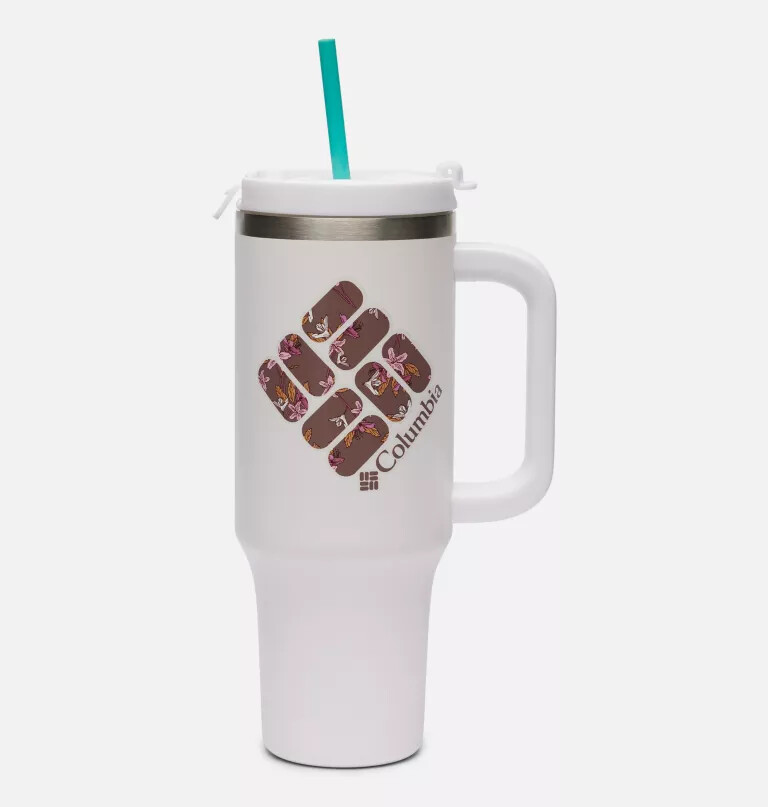 stainless steel vacuum tumbler with handle - 40 oz
