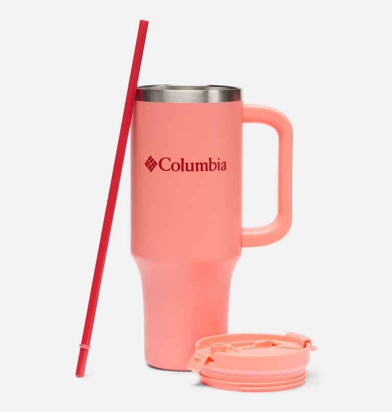 stainless steel vacuum tumbler with handle - 40 oz